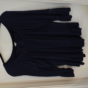 Eyeshadow navy dress top